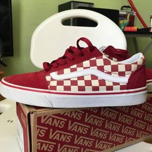 vans tango red checkered